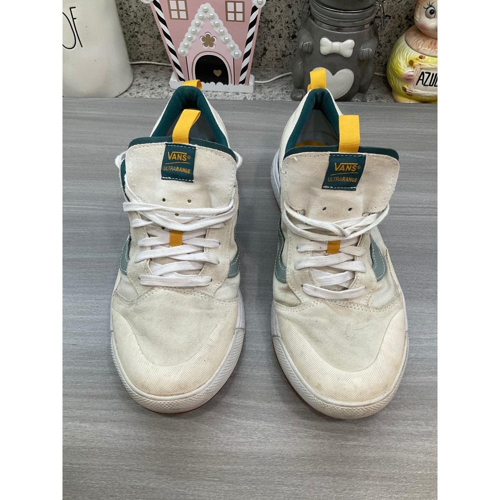 VANS ULTRARANGE EXO SNEAKERS WHITE  GREEN MARSHMALLOWMENS SIZE 13 - Picture 2 of 11